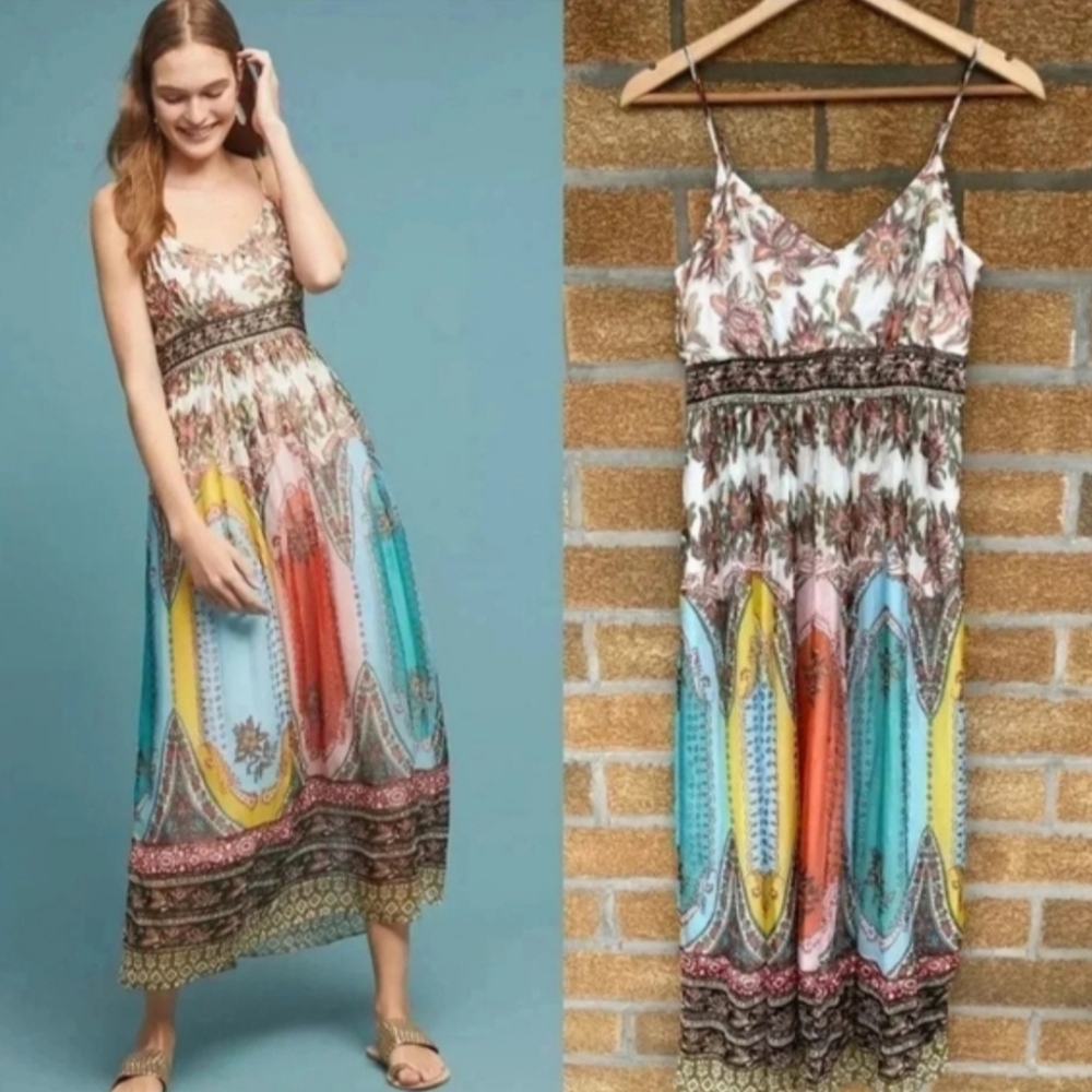 Anthropologie Boho Maxi Dress